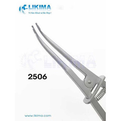 Kìm đặt thun tách kẽ Brewer mũi cong nhọn (Kẹp đê cao su)