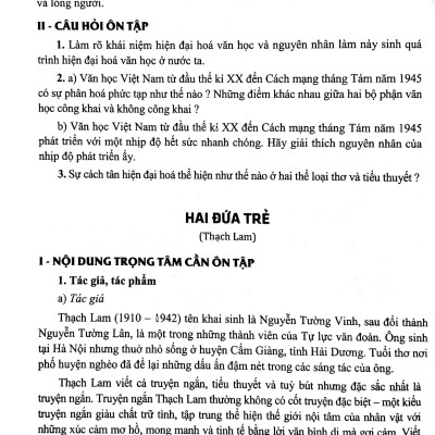 Hướng Dẫn Ôn Tập Kì Thi THPT Quốc Gia Năm Học 2019 - 2020 Môn Ngữ Văn