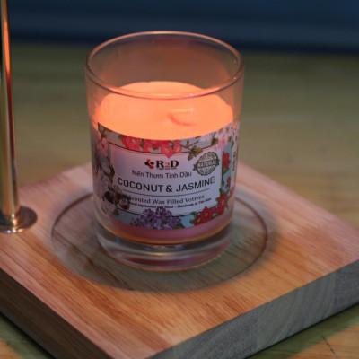 Nến thơm hoa Lài Coconut Jasmine R2D Thư giãn tinh thần - khử mùi hiệu quả