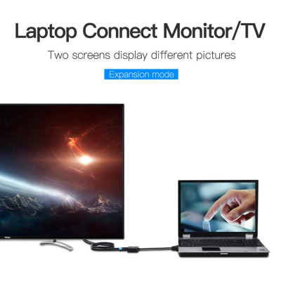 Bộ chuyển đổi VGA Male to HD Female Giao diện đầu ra đa phương tiện độ nét cao 50cm