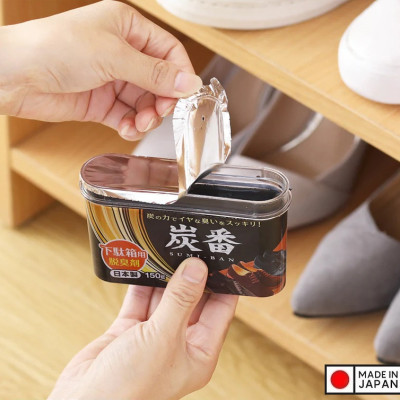 Hộp Khử Mùi Tủ Giày, Tủ Quần Áo Than Hoạt Tính Kobini Nhật Bản (150g)