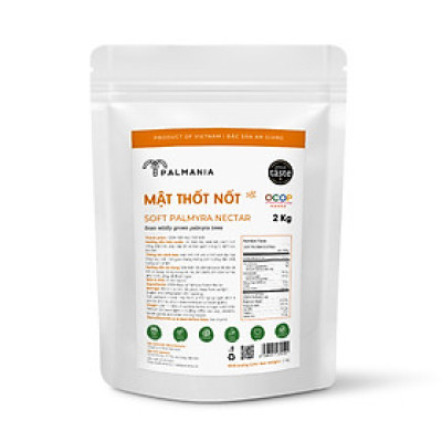 PALMANIA Mật thốt nốt sệt 2KG T | 1 sao Great Taste Awards 2021 | Nguyên Chất, Tự Nhiên & Vì Sức Khỏe | Đặc sản An Giang