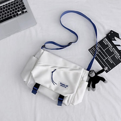 Túi đeo chéo Messenger cỡ to vải Poly cao cấp chống thấm nước, bền bỉ unisex nam nữ phong cách thời trang, cá tính-Hàng Chính Hãng DRU