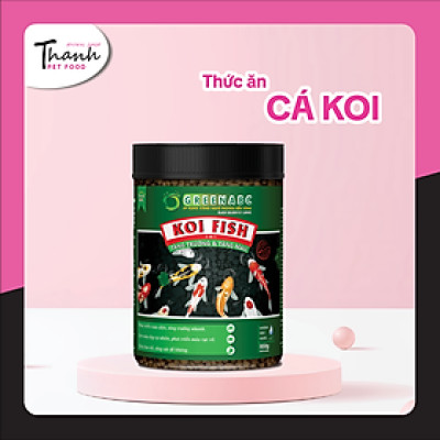 Thức ăn Cá Koi nhãn GREENABC - Độ đạm hơn 40% giúp cá tăng size, tăng màu, tiêu hóa tốt, tăng đề kháng – Hộp 950g