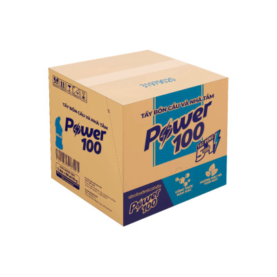 Combo 2 Chai Nước Tẩy Bồn Cầu Và Nhà Tắm POWER100 Hương Bạc Hà 900mlx2