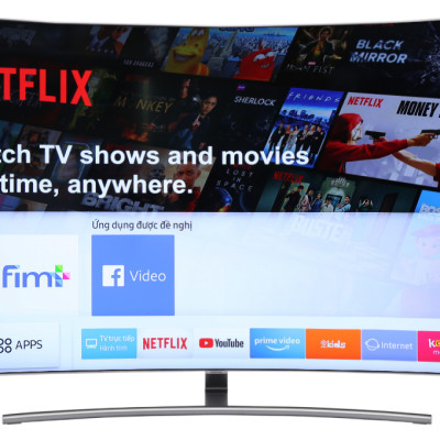 Smart Tivi Cong QLED Samsung 4K 55 inch QA55Q8CNA - Hàng chính hãng( Chỉ giao HCM)