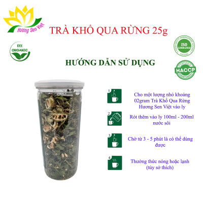 TRÀ KHỔ QUA RỪNG HŨ 25G - HƯƠNG SEN VIỆT