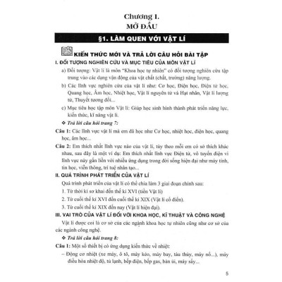 Sách - Hướng Dẫn Trả Lời Câu Hỏi Và Bài Tập Vật Lí Lớp 10 - Bám Sát SGK Kết Nối Tri Thức Với Cuộc Sống - Hồng Ân