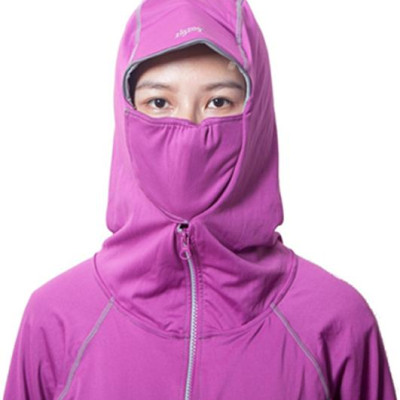 Áo khoác nữ 4 trong 1 chống nắng UPF50+ tím xám Zigzag JAC00103