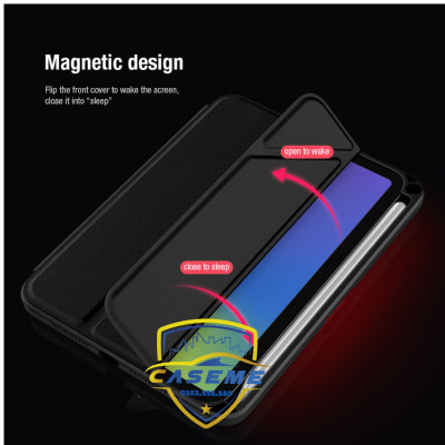 Bao Da Bevel Leather Case Chính Hãng Nillkin Dành Cho iPad Mini 6/Mini 7  - Hàng Chính Hãng