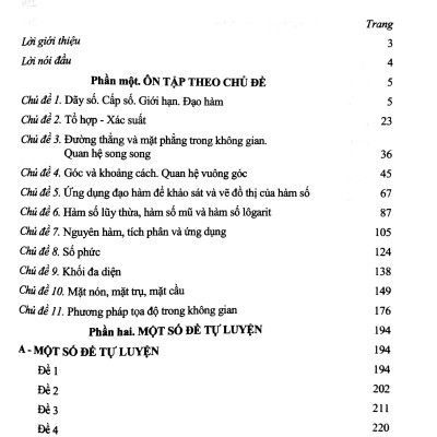 Hướng Dẫn Ôn Tập Kì Thi THPT Quốc Gia Năm Học 2019 - 2020 Môn Toán