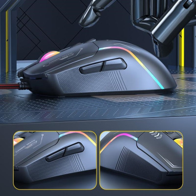 Chuột LED RGB 7200 DPI Gaming Mouse P19RGB cho máy tính , Laptop hàng nhập khẩu