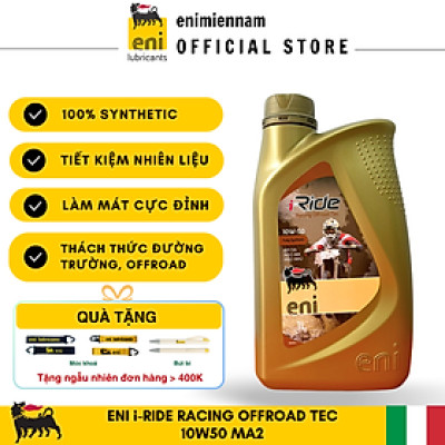 (HCM) Nhớt Eni I-Ride Racing Offroad 10W50 cho xe moto PKL/ cào cào (full tổng hợp)