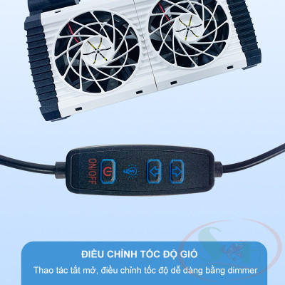 Quạt Shengang Cooling Fan Dimmer tản nhiệt làm mát bể cá tép thủy sinh