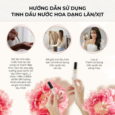 Girl Now by Jubilé - Tinh dầu nước hoa Pháp Nữ Minisize Dạng lăn 3ml Thơm Lâu, Sang Trọng, Quyến Rũ