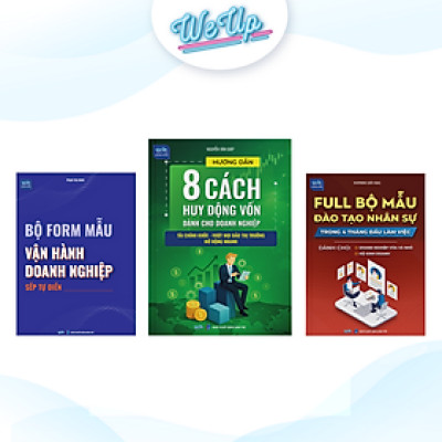 Combo 3 sách: Hướng dẫn 8 cách huy động vốn dành cho doanh nghiệp, Full bộ mẫu đào tạo, Bộ form mẫu vận hành