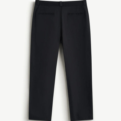 Quần kaki nam màu đen form slimcrop - RT 10S25PCA017 | ROUTINE CÀ MAU