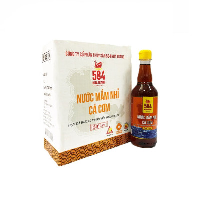 Nước Mắm 584 Nha Trang 30 Độ Đạm, Thùng 6 Chai Nhựa 500ml