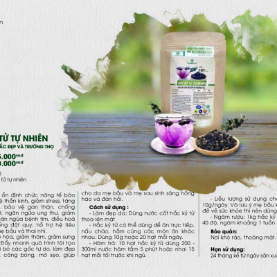 HẮC KỶ TỬ TỰ NHIÊN ( Trái Cây Của Sắc Đẹp Và Trường Thọ ) ( 200gr )