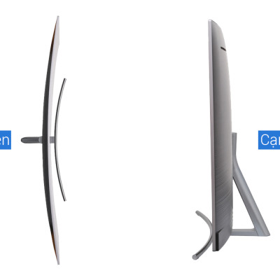 Smart Tivi Cong QLED Samsung 4K 55 inch QA55Q8CNA - Hàng chính hãng( Chỉ giao HCM)