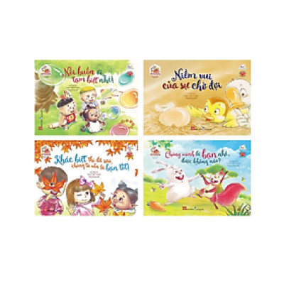 Combo - Sách song ngữ bồi dưỡng tâm lý, trí tuệ cho trẻ 4T (Có audio tiếng Anh)