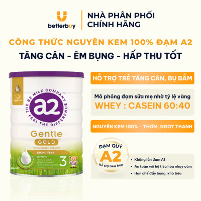 Sữa a2 Milk a2 Gentle Gold Số 3 Lon 800g