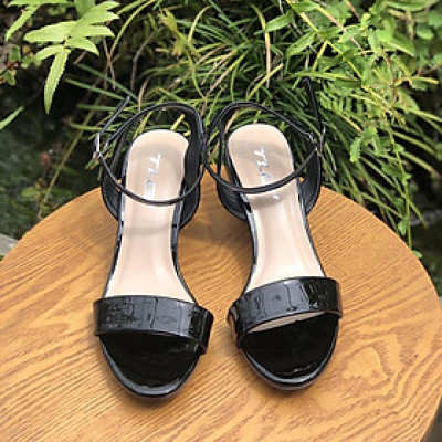 Sandal 5 phân gót mika hot trend  trẻ trung năng động 21334