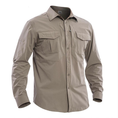 Áo sơ mi chiến thuật co giãn_nhanh khô_dã ngoại_phượt