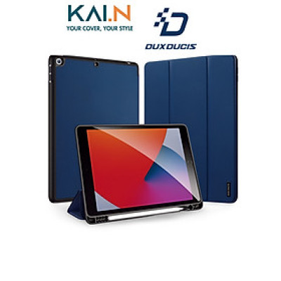 Bao Da Dux Ducis Domo Series Cho iPad 7/8/9 10.2 Có Khe Cắm Bút, Tự Động Tắt Mở - HÀNG CHÍNH HÃNG