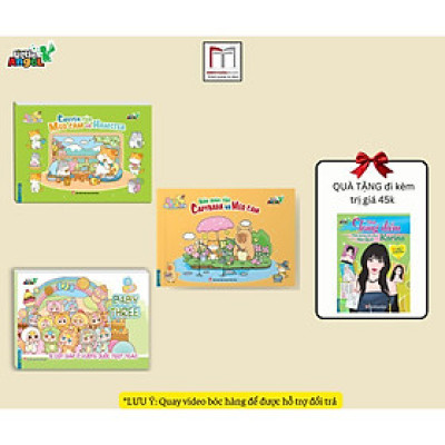 Sách Tô Màu - Baby Three 12 Con Giáp, Bốn Mùa Của Capybara, Chuyện Của Mèo Cam Và Hamster - Combo 3 Cuốn - Minh Thắng