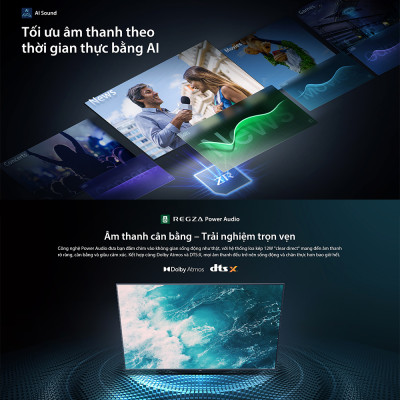 [SP Mới 2025] Smart Tivi Toshiba 65 inch AI 4K UHD 65C350RP, Giao Hàng Toàn Quốc, Bảo Hành 24 Tháng, Hàng Chính Hãng