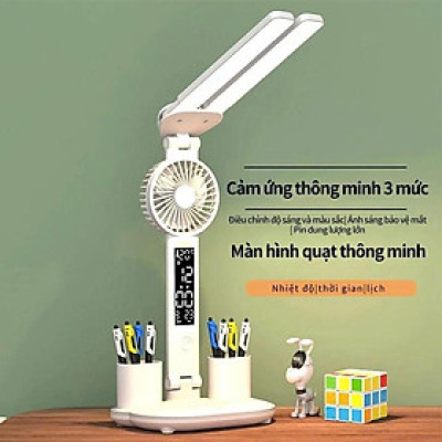 Đèn LED Để Bàn Đa Năng, Đèn Học Để Bàn Chống Cận Cao Cấp Với 3 đèn，đèn học，đèn học chống cận