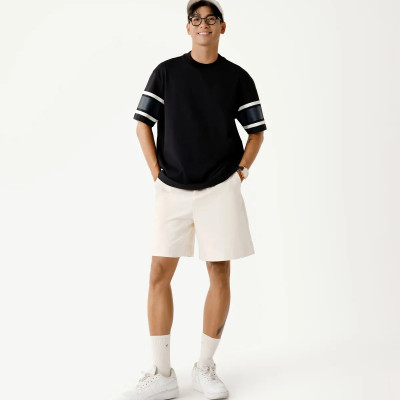 Áo thun tay ngắn nam S.Café sọc tay Form Loose - RT 10S25TSS007 | ROUTINE CÀ MAU