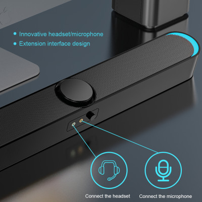 Loa máy tính để bàn SADA D-238 Siêu trầm âm thanh nổi 4D dây 3,5mm USB hỗ trợ 30HZ-15KHZ