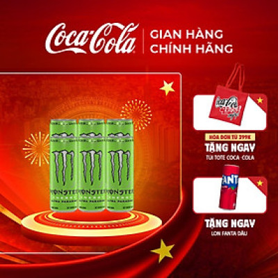 Hộp 6 Lon Nước Giải Khát Tăng Lực Monster Energy Ultra Paradise 355ml/Lon