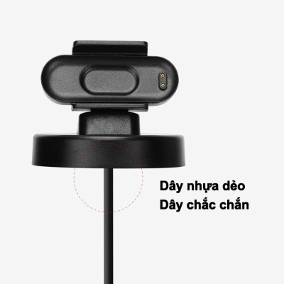 Đế sạc kẹp + USB sạc rời kẹp cho Xiaomi Miband 4 DRU - Hàng Chính Hãng