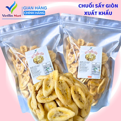 Chuối Sấy Giòn Hàng Nguyên Miếng Viettin Mart 1kg