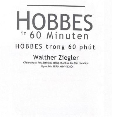 Những Nhà Tư Tưởng Lớn - Hobbes