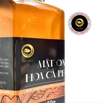 Mật ong hoa cà phê nguyên chất loại 450g chai nhựa