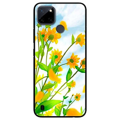 Ốp lưng dành cho Realme C21Y - Realme C25Y mẫu Hoa Mây Xanh