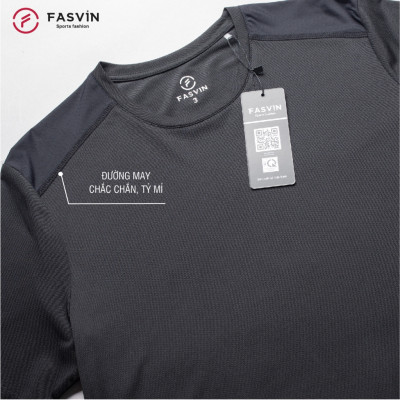 Bộ Quần Áo Thể Thao Nam FASVIN TS24625+Q25475.HN Hàng Nhà Máy Chất Liệu Mềm Mại Phom Dáng Đẹp