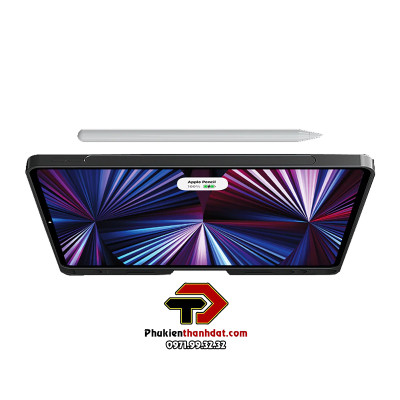 Bao da bàn phím kèm TrackPad cho iPad Air 5 10.9 inch 2022 chính hãng WIWU Mag Touch IPad Keyboard, có thể tháo rời, có đèn LED - Hàng chính hãng