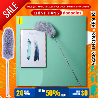 Combo Dọn Nhà 3 Món : Chổi Chà Cọ Nhà Vệ Sinh + Chổi Quét Trần Nhà + Bàn Chải Khe Hẹp - Hãng dododios