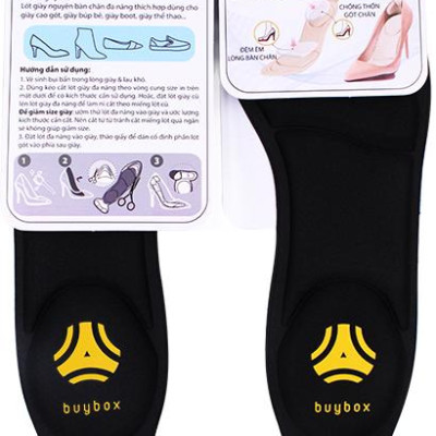 Combo 01 cặp lót giày nguyên bàn chân đa năng và 01 cặp lót mũi giày đệm êm ngón chân_buybox_BBPK11&BBPK50