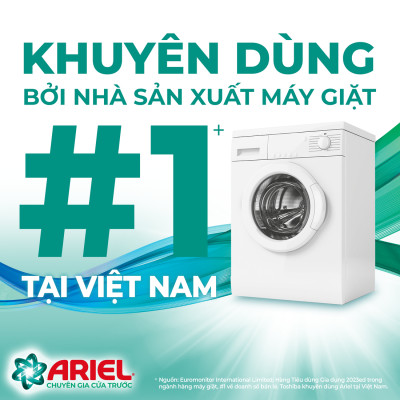 Nước Giặt ARIEL Cửa Trước Bền Màu Hương Sen Nhài Túi 3.7 KG