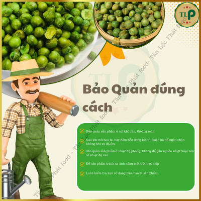 ĐẬU HÀ LAN MUỐI TÂN LỘC PHÁT COMBO 1KG - MỖI HŨ 500G [ MẪU MỚI ]
