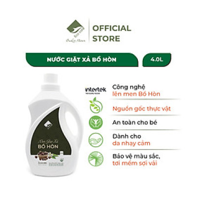 Nước giặt xả hữu cơ Bồ Hòn Ecocare tinh dầu Hoa Bưởi  4000ml