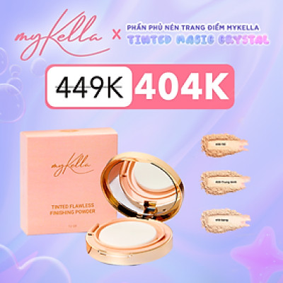 Phấn Phủ Nén Trang Điểm myKella TINTED MAGIC C RYSTA.L Giữ Lớp Makeup Lâu Trôi Cả Ngày
