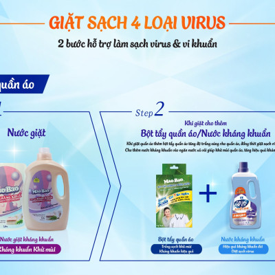 Nước giặt kháng khuẩn Mao Bao 220g