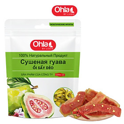 Ổi sấy dẻo muối ớt Ohla túi 500g